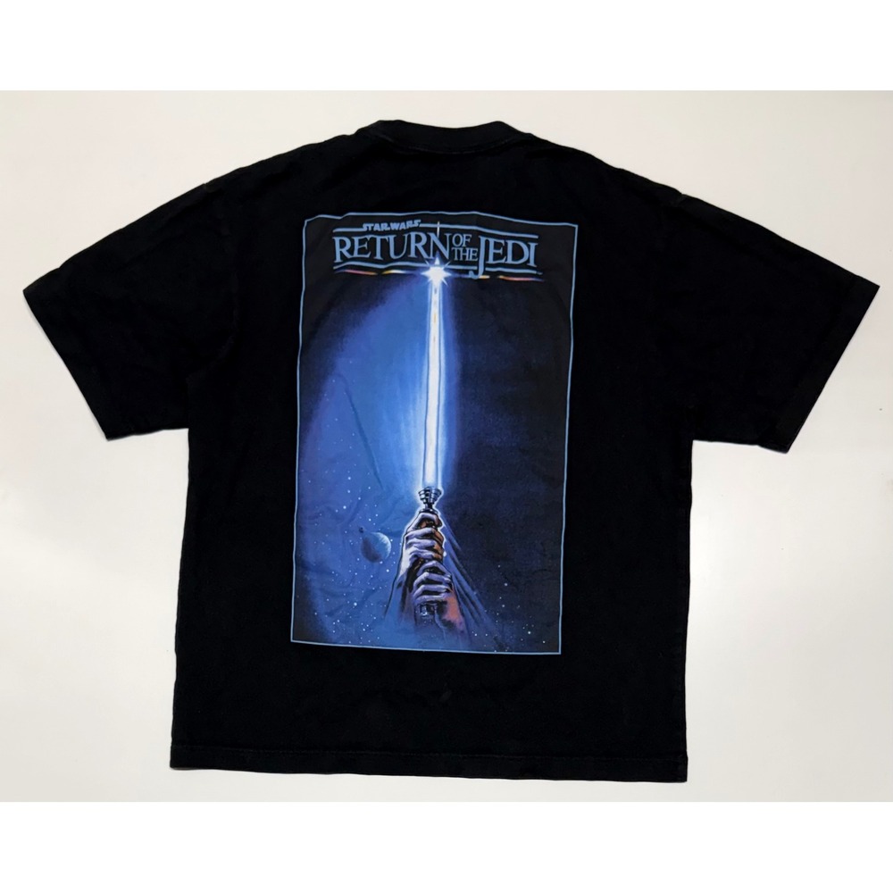 Uniqlo UT Star Wars Graphic T-Shirt Mens Large Black Blue Kosuke Kawamura